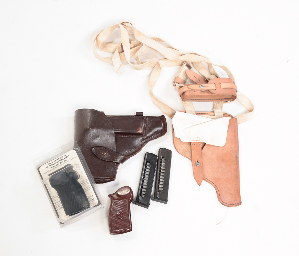 GROUP OF MAKAROV ACCESSORIES AND