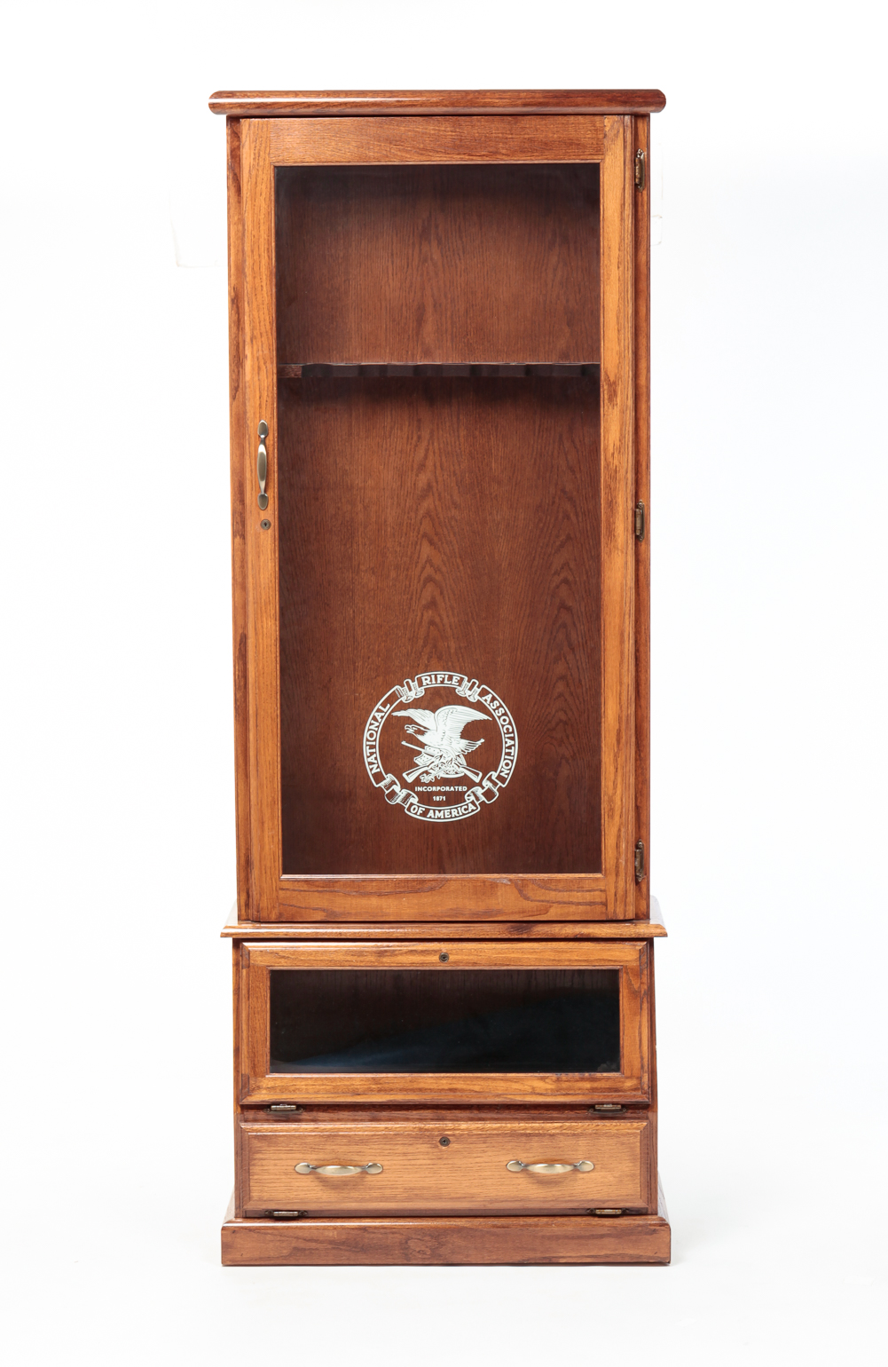 OAK NRA RIFLE AND SHOTGUN CABINET 31a86b