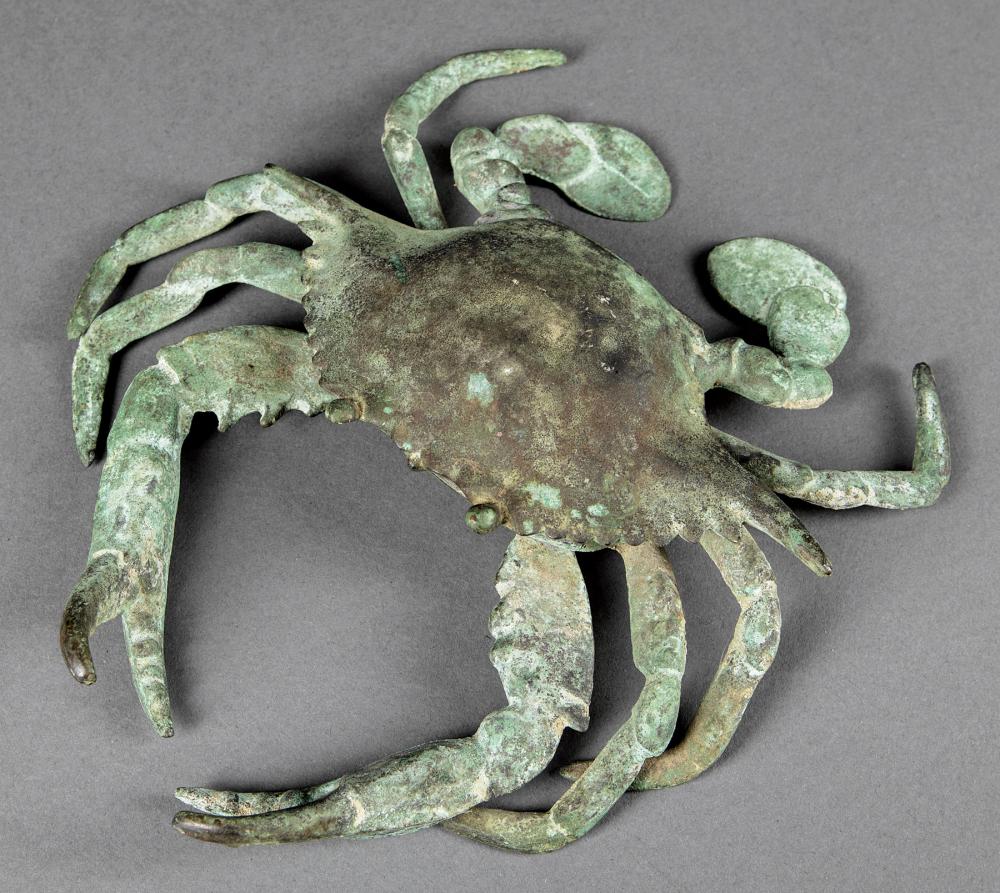 CONTINENTAL BRONZE CRAB FORM INKWELLContinental 31a88e