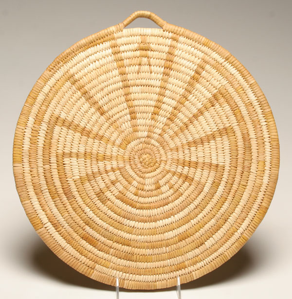 Native American Woven plaque/mat;