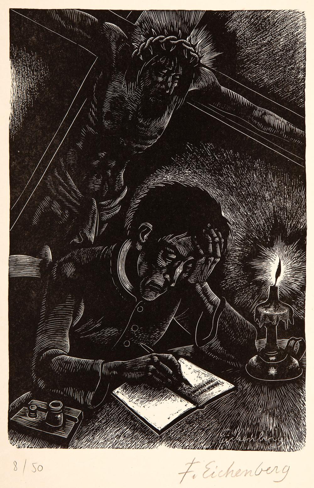 FRITZ EICHENBERG GERMAN AMERICAN  31a967