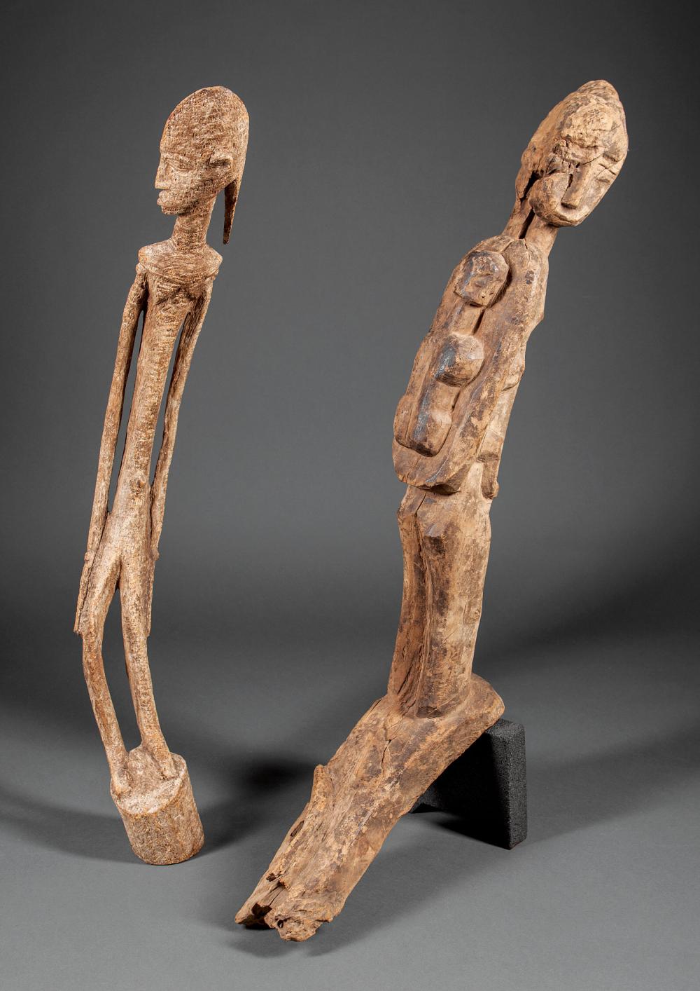 ARICAN CARVED WOOD NOMMO FIGUREAfrican 31a995