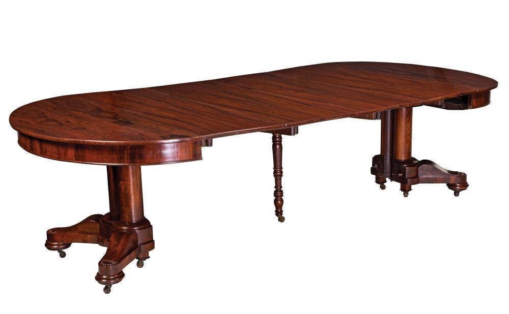 ROSEWOOD EXTENSION DINING TABLE,