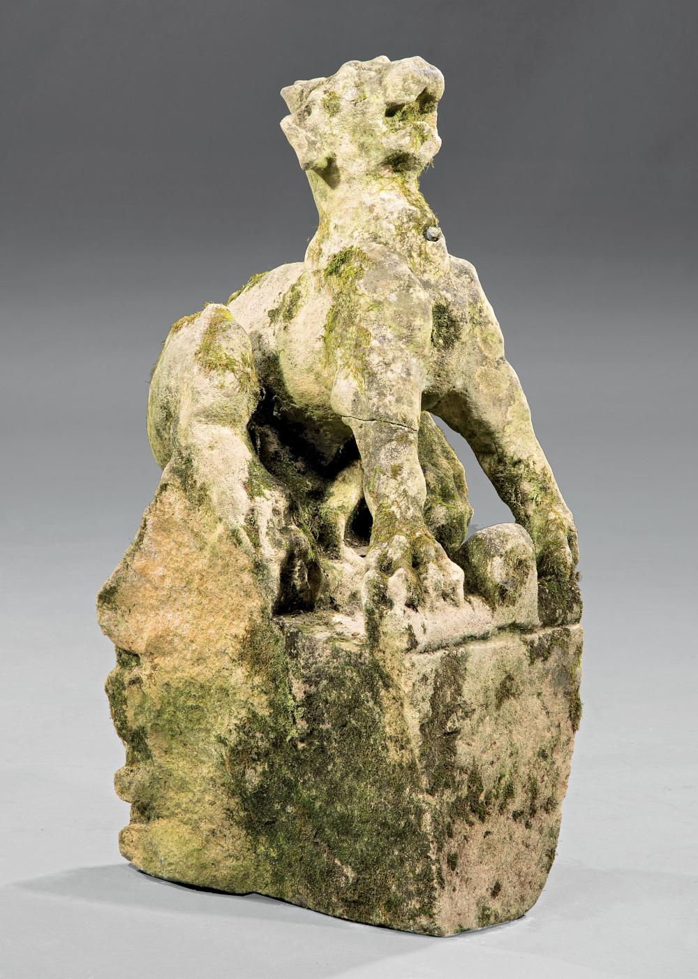 CARVED SANDSTONE GARGOYLE FROM 31aa14