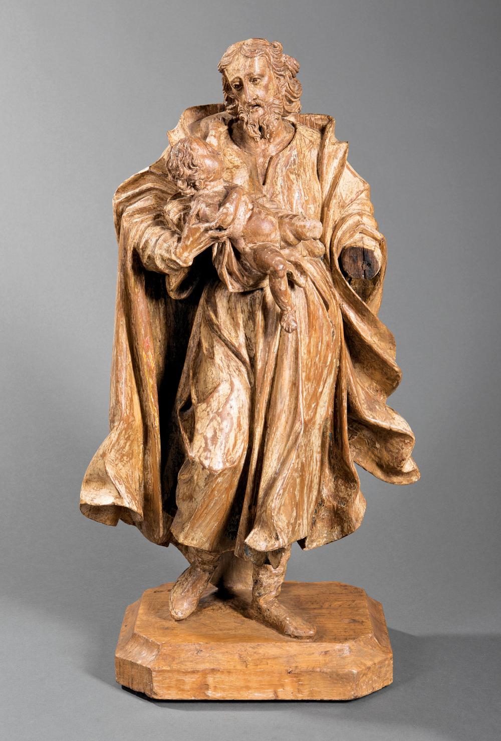 CARVED LIMEWOOD OF ST JOSEPH  31aa19