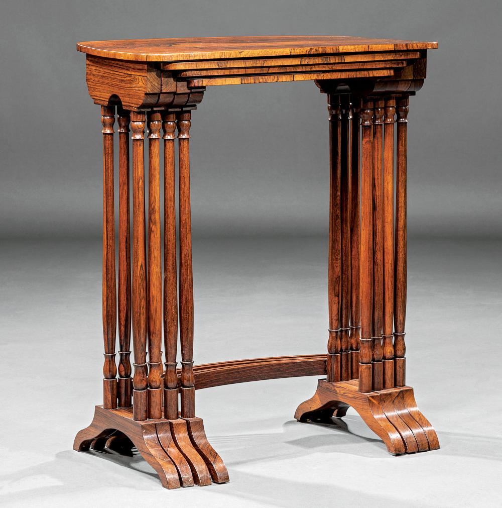 SET OF REGENCY ROSEWOOD QUARTETTO 31aa94