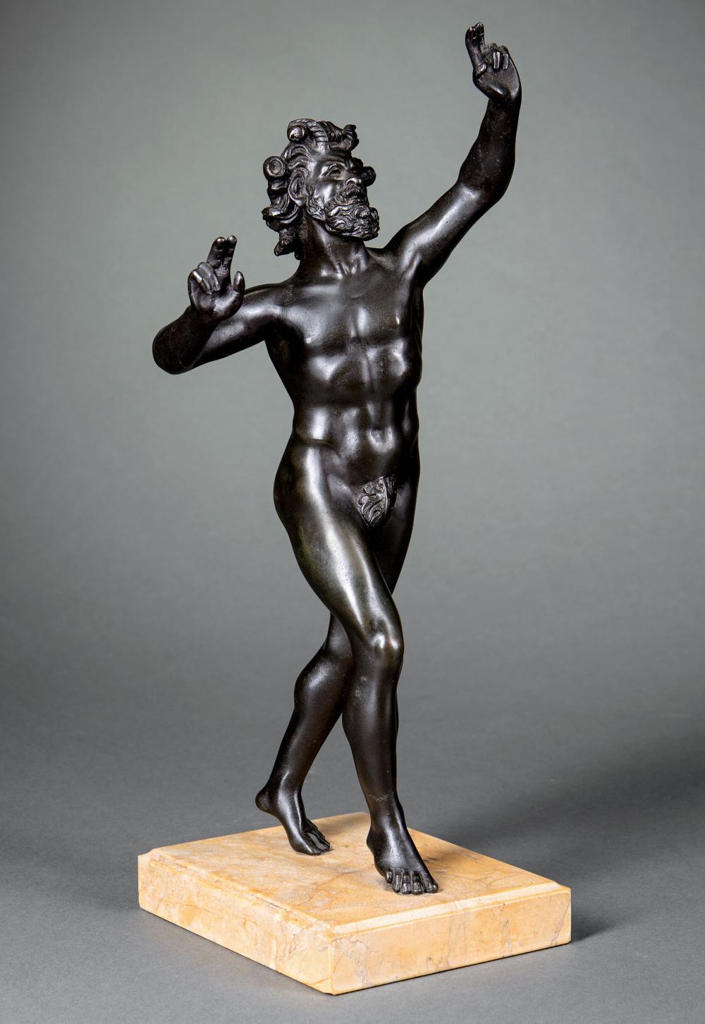 BRONZE FIGURE OF "THE DANCING FAUN"Bronze