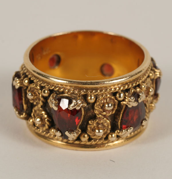 Gold marked 14K Edwardian style ring