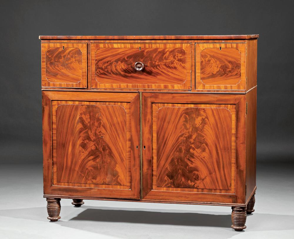 ENGLISH MAHOGANY BUTLER'S DESKAntique