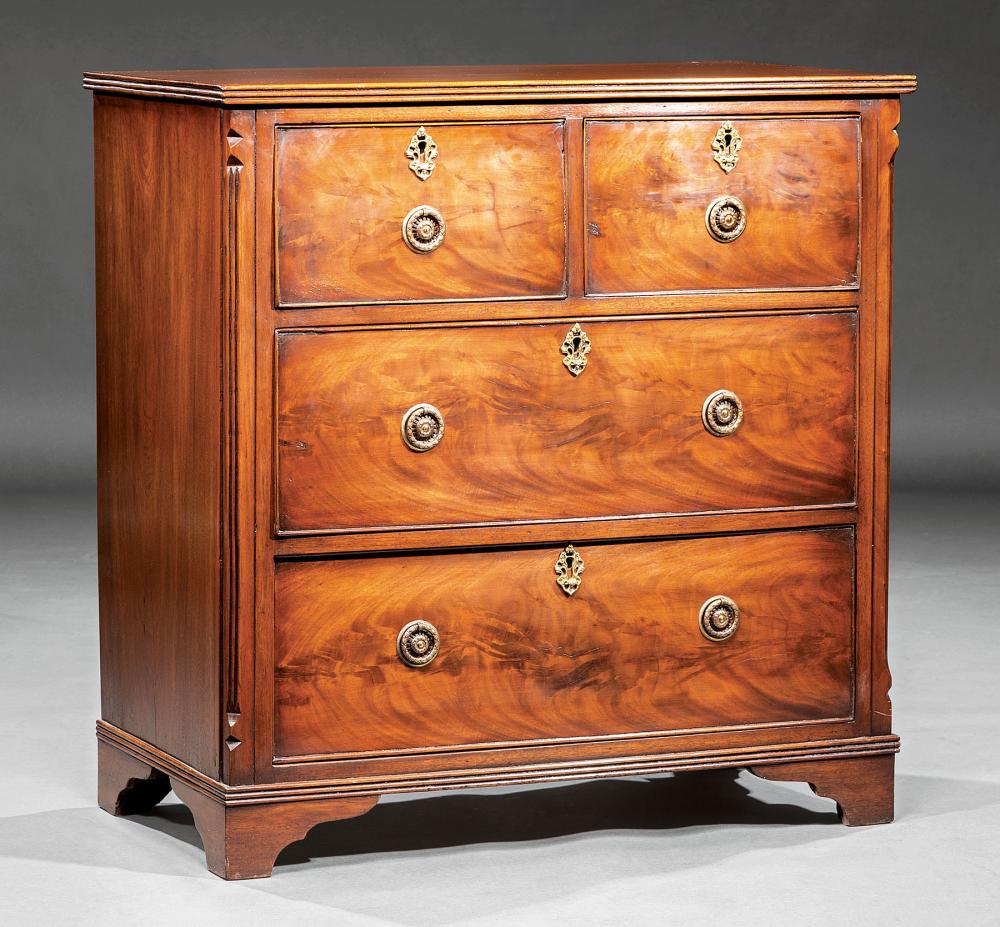 GEORGE III STYLE WALNUT CHEST OF 31abb4