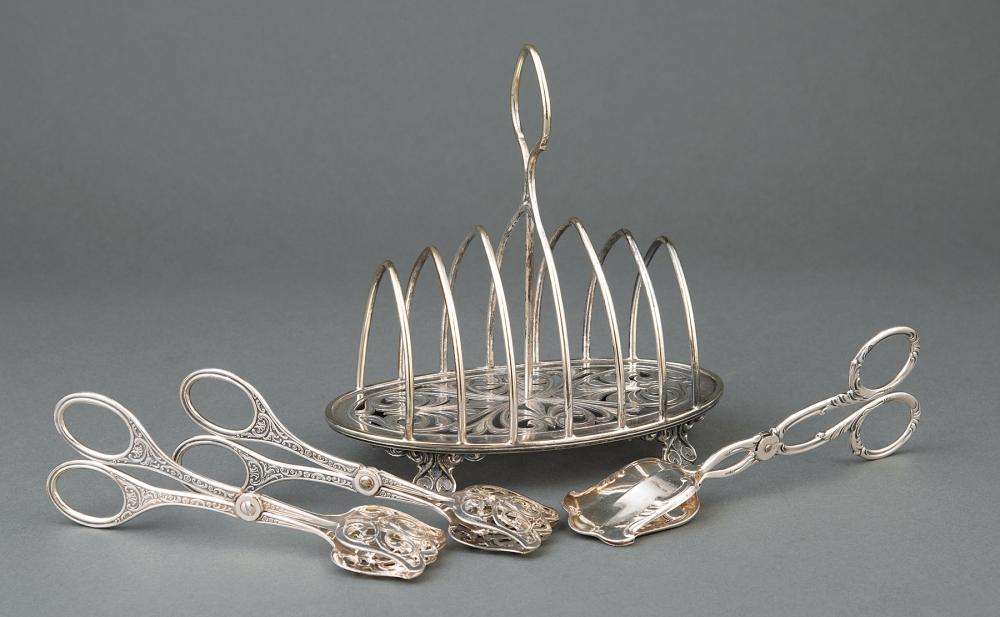 VICTORIAN SILVERPLATE TOAST RACKVictorian