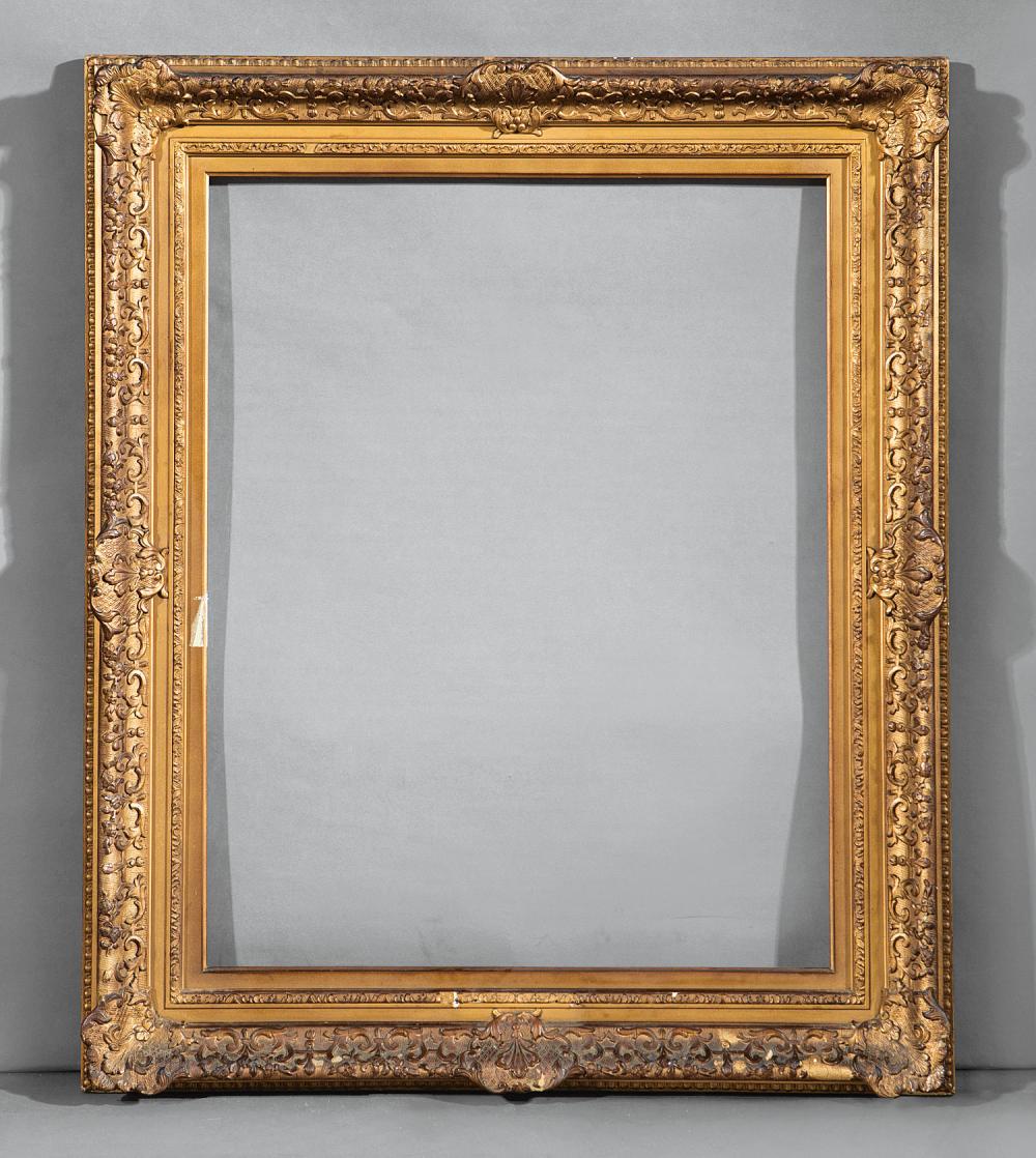 SIX GILTWOOD AND PAINTED FRAMESSix