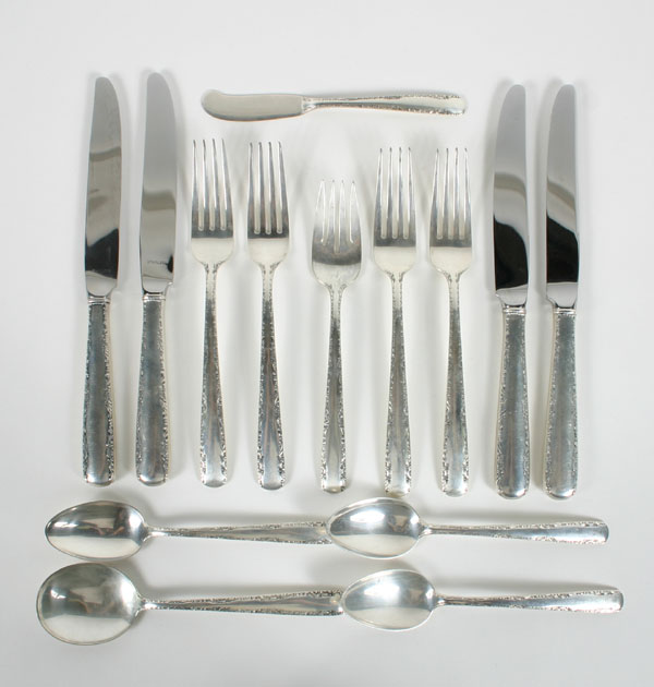 Gorham Camellia sterling flatware including