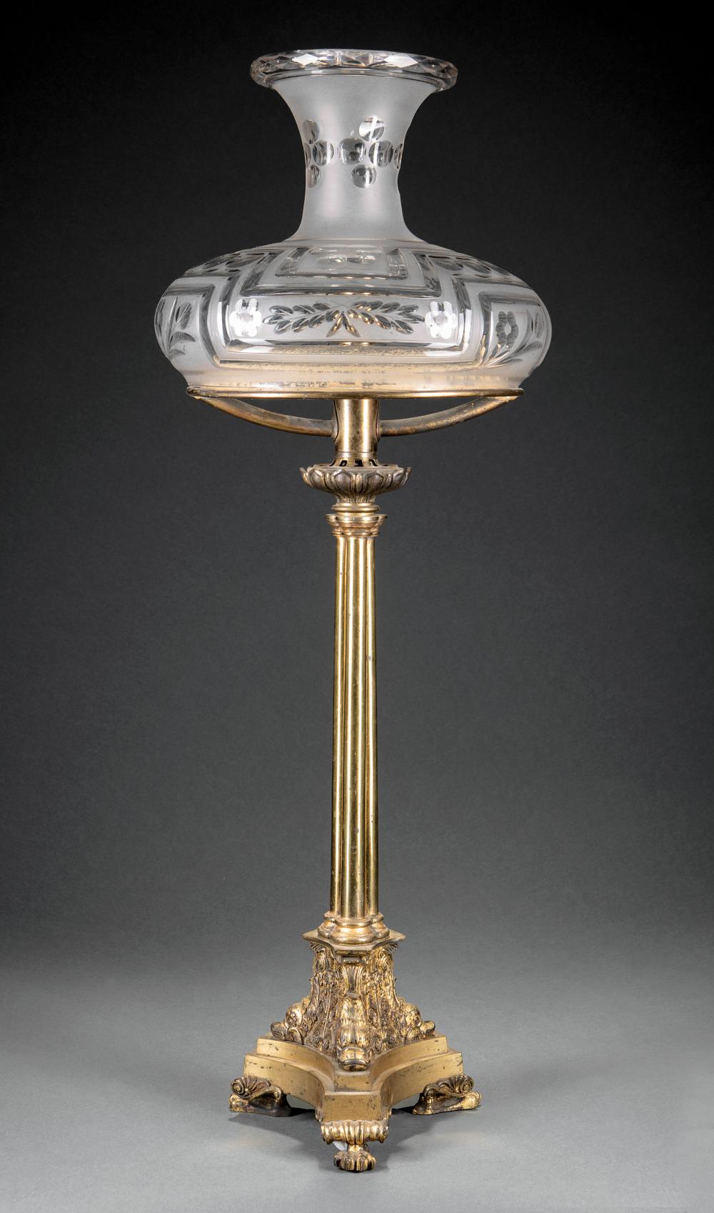 ENGLISH GILT BRONZE AND BRASS SINUMBRA