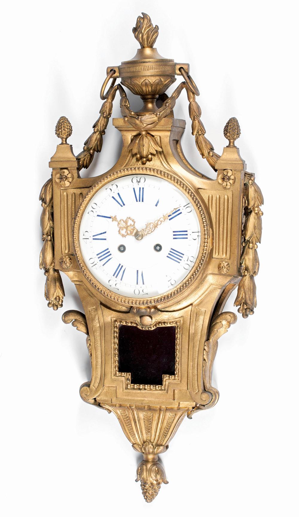 FRENCH GILT BRONZE CARTEL CLOCKFrench 31ad44