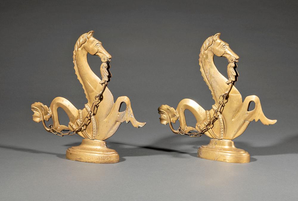 PAIR OF VENETIAN BRONZE FIGURAL