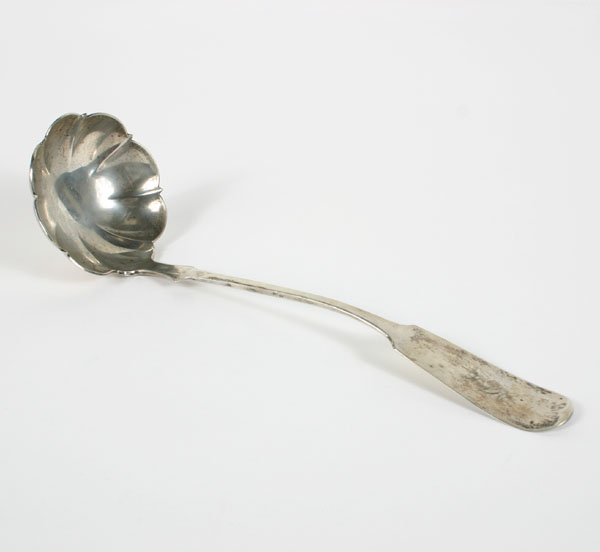 American silver punch ladle with