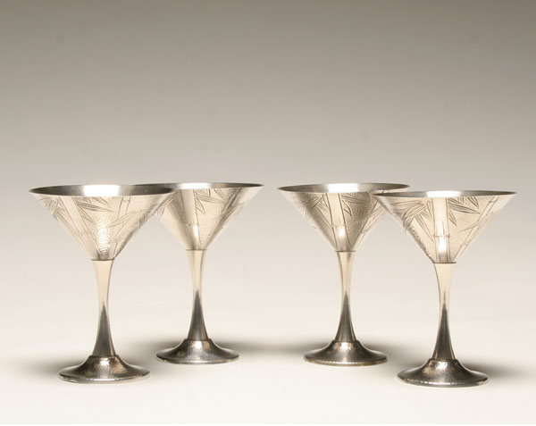 Japanese sterling hammered martinis 4f7c3