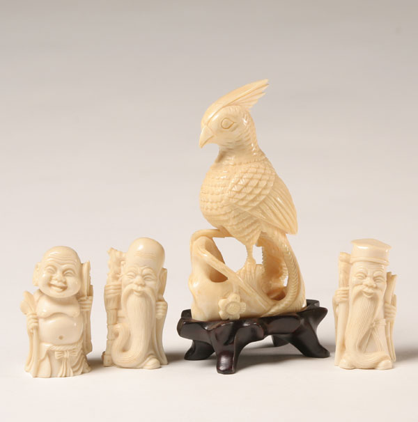 Chinese carved ivory figures: an exotic