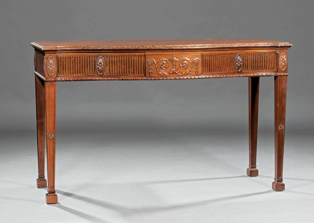 GEORGE III-STYLE CARVED MAHOGANY