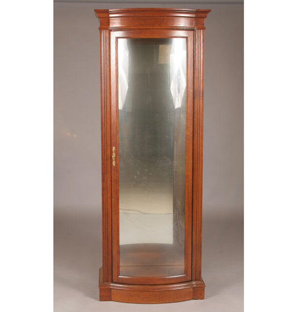 Tall bowfront display curio cabinet  4f7dc