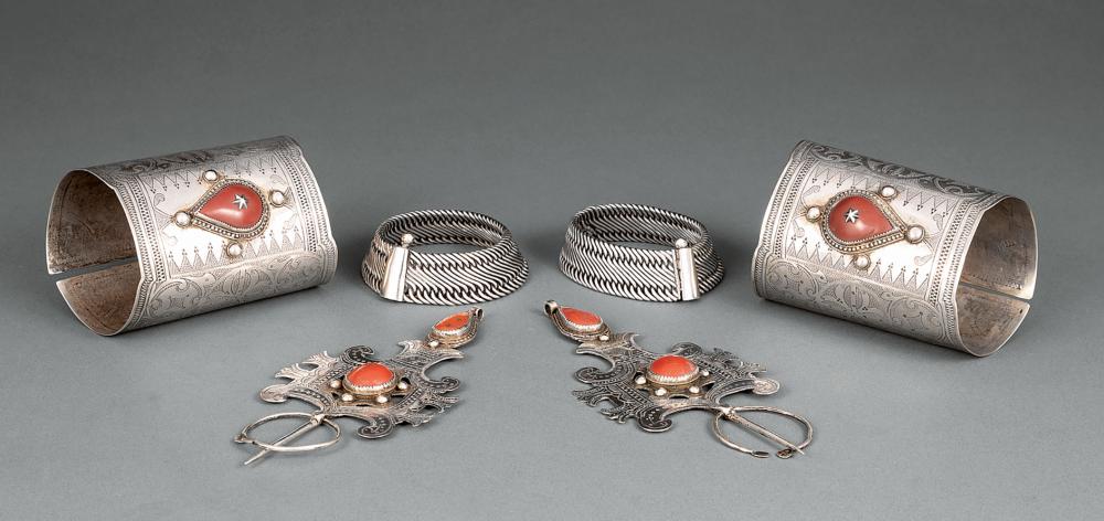 MOROCCAN ENGRAVED SILVER CUFFS