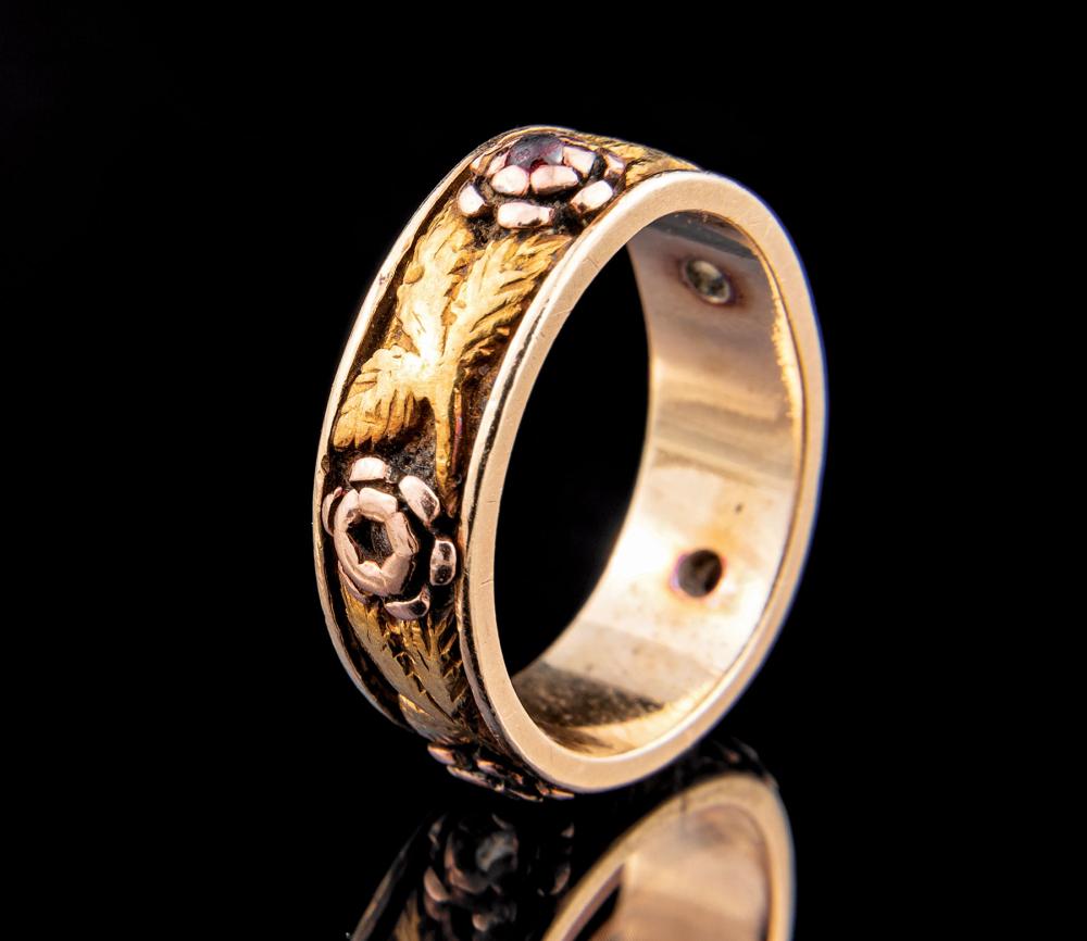 14 KT YELLOW ROSE AND GREEN GOLD 31aeac