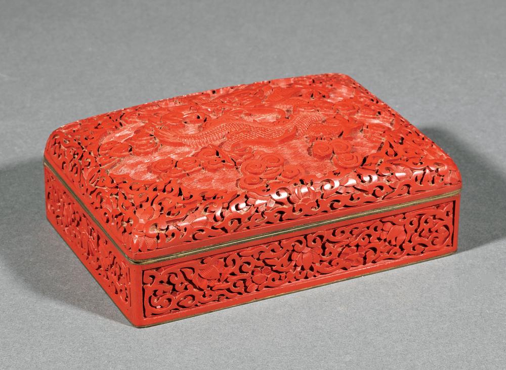 CHINESE RED LACQUER RECTANGULAR 31aeca