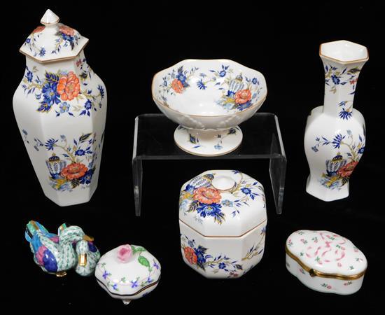 PORCELAIN: HEREND, LIMOGES AND