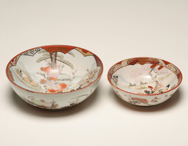 Japanese imari porcelain two bowls 4f7f4