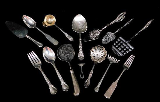 SILVER: STERLING, 84 AND 800 SERVINGWARE,
