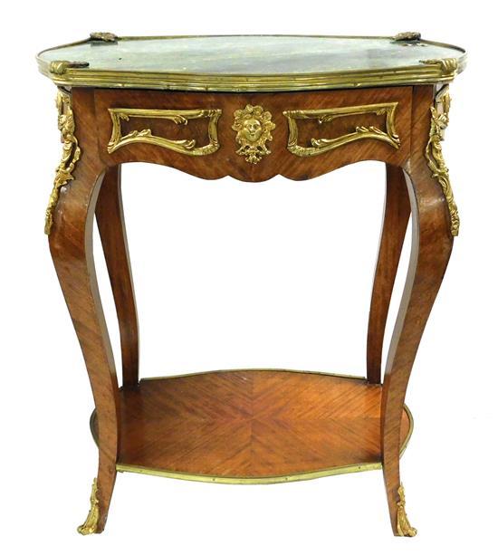 LOUIS XV STYLE TABLE SHAPED MARBLE 31afe1