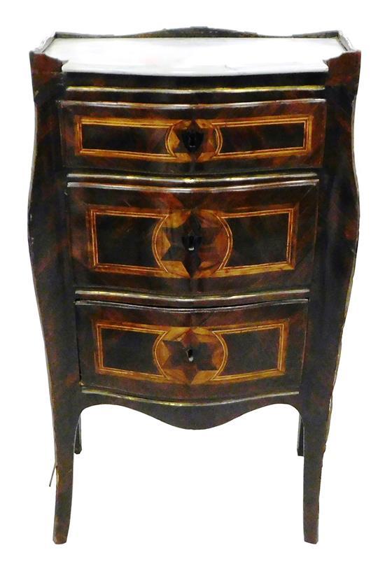 18TH C ITALIAN CABINET SHAPED 31b040