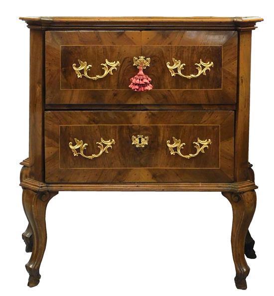 18TH C. CONTINENTAL TWO DRAWER