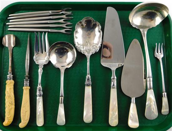 SILVER: STERLING AND STAINLESS SERVINGWARE,