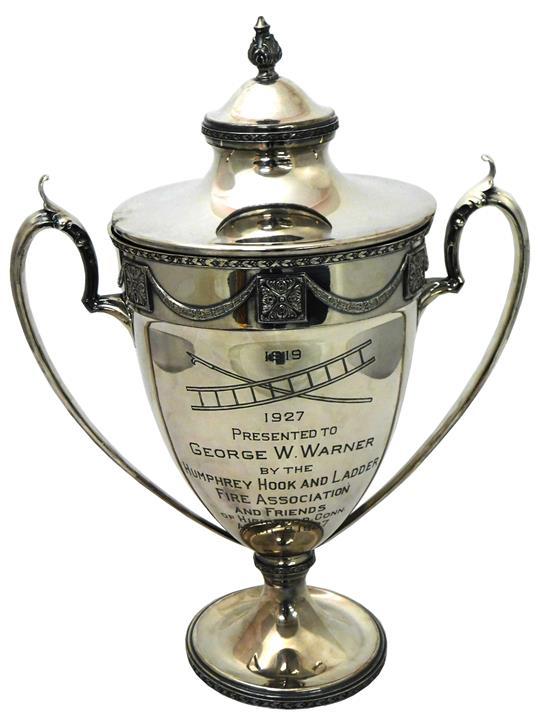 FIREMAN'S SILVERPLATE TROPHY CUP,