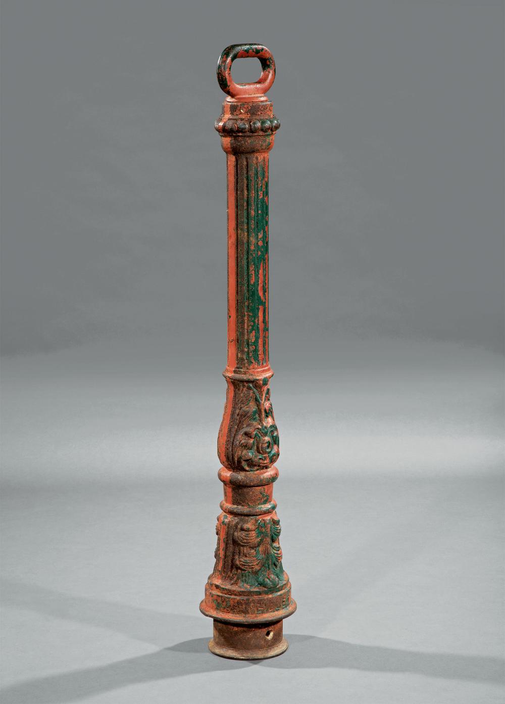 FRENCH CAST IRON HITCHING POST, GILLETAntique