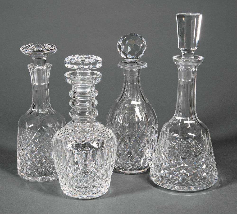 GROUP OF CUT CRYSTAL DECANTERSGroup