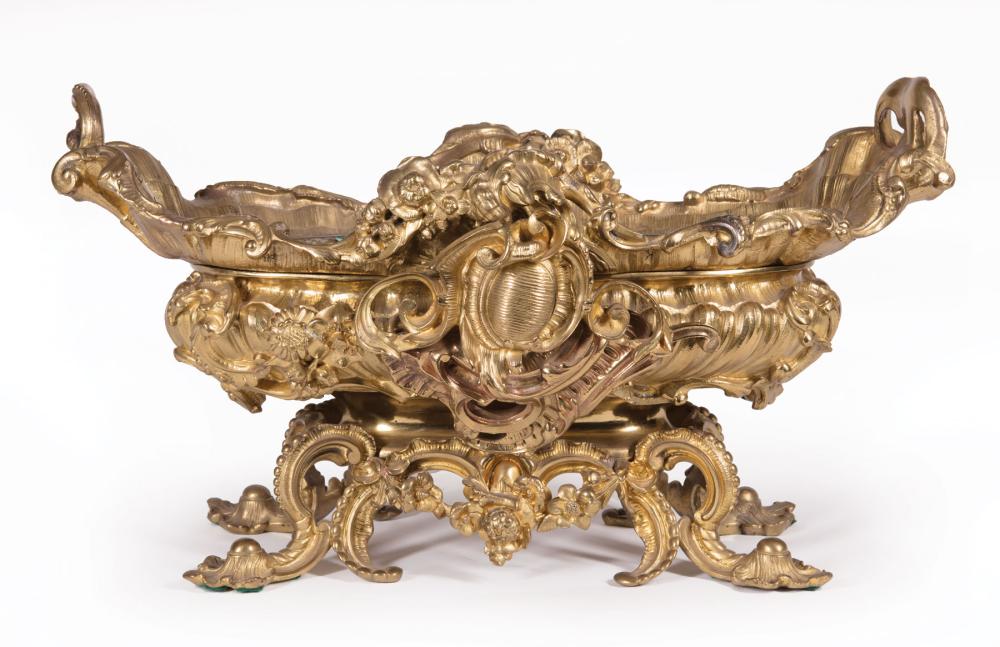 NAPOLEON III GILT BRONZE JARDINIèRENapoleon