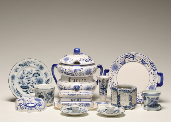 Delft and blue onion ceramics: