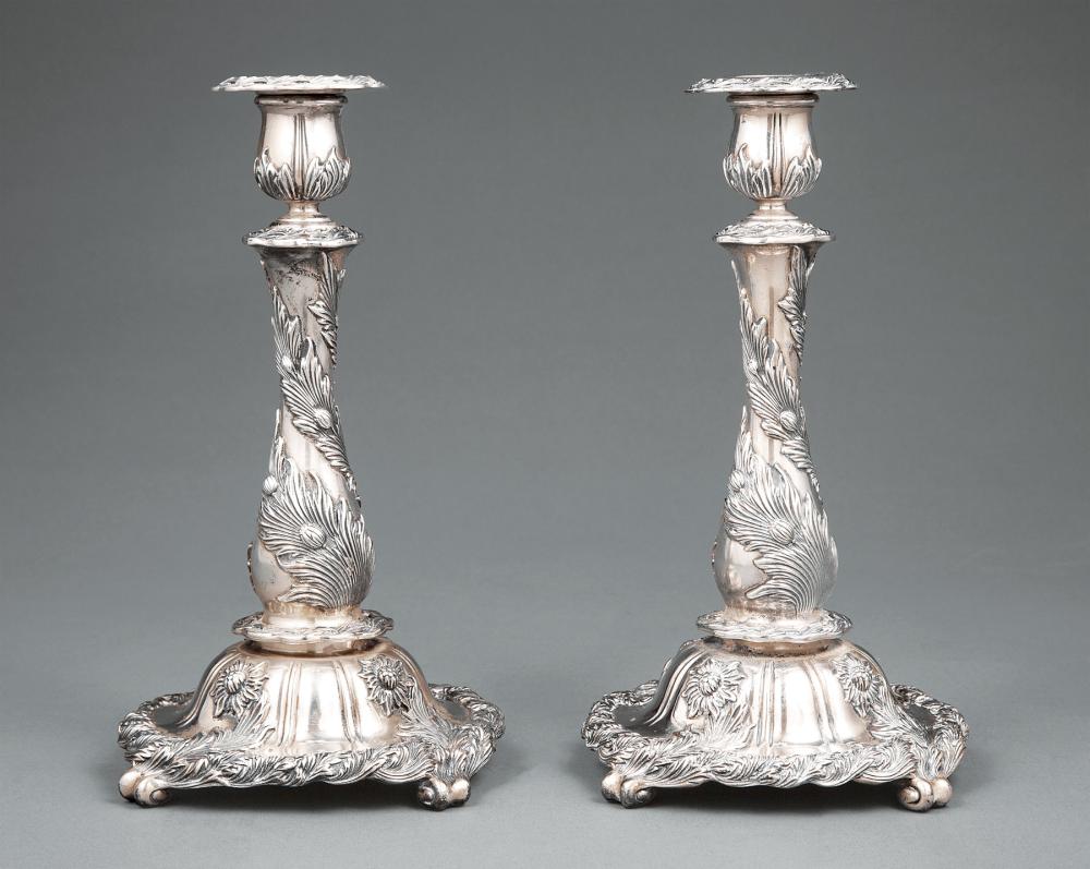 TIFFANY & CO. MAKERS STERLING CANDLESTICKSPair