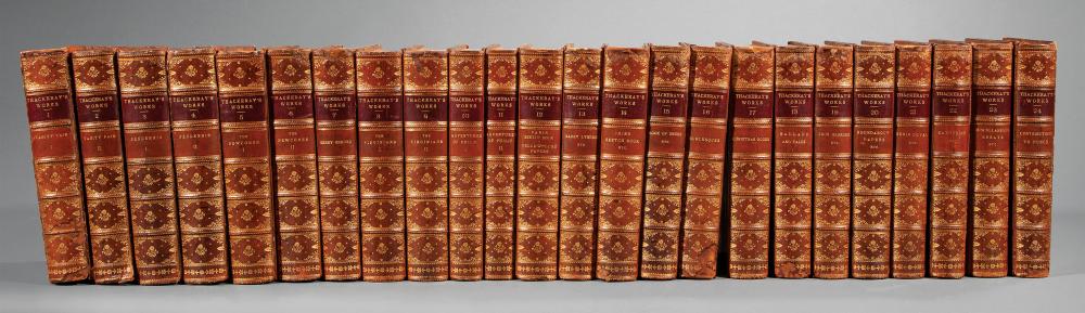 THACKERAY'S WORKS, 18 VOLUMES[Leather