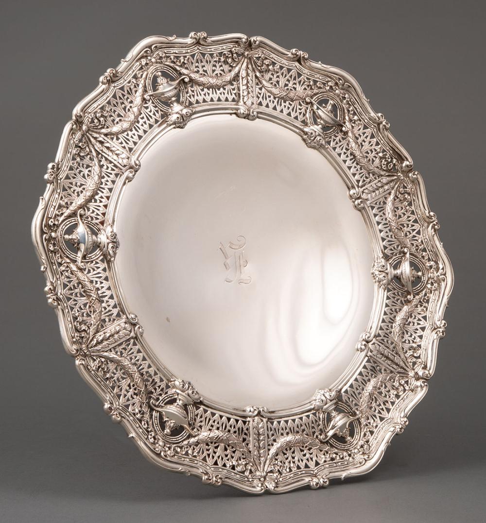 SHREVE & CO. STERLING SILVER CAKE