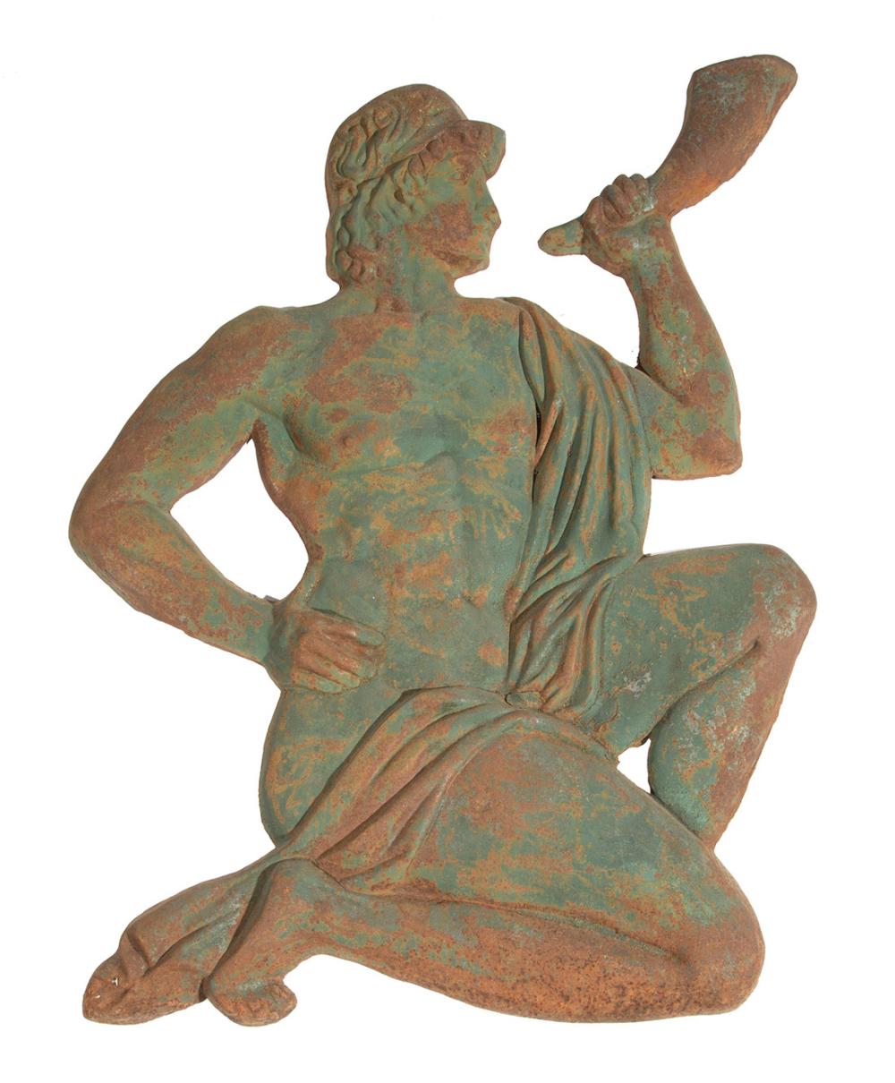 CAST IRON FIGURE OF CLASSICAL YOUTHCast 31b291