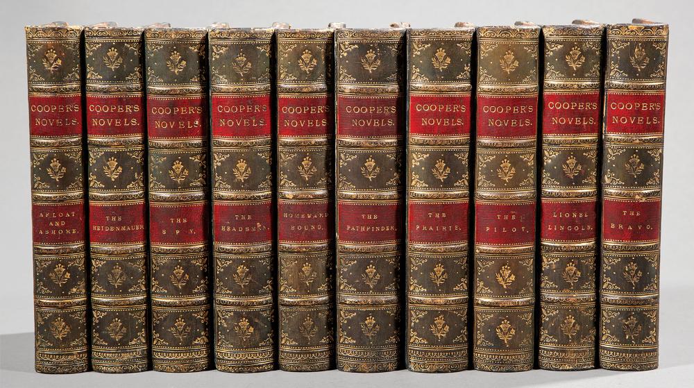 COOPER'S NOVELS, 10 VOLUMES[Leather