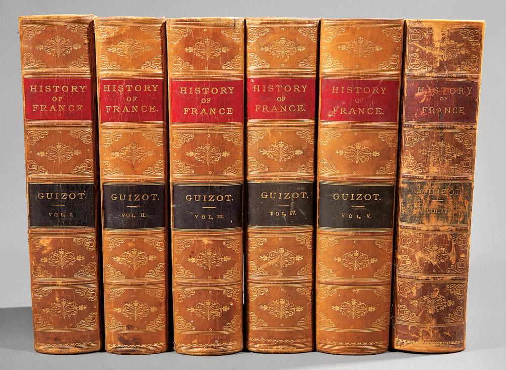HISTORY OF FRANCE 6 VOLUMES Leather 31b296