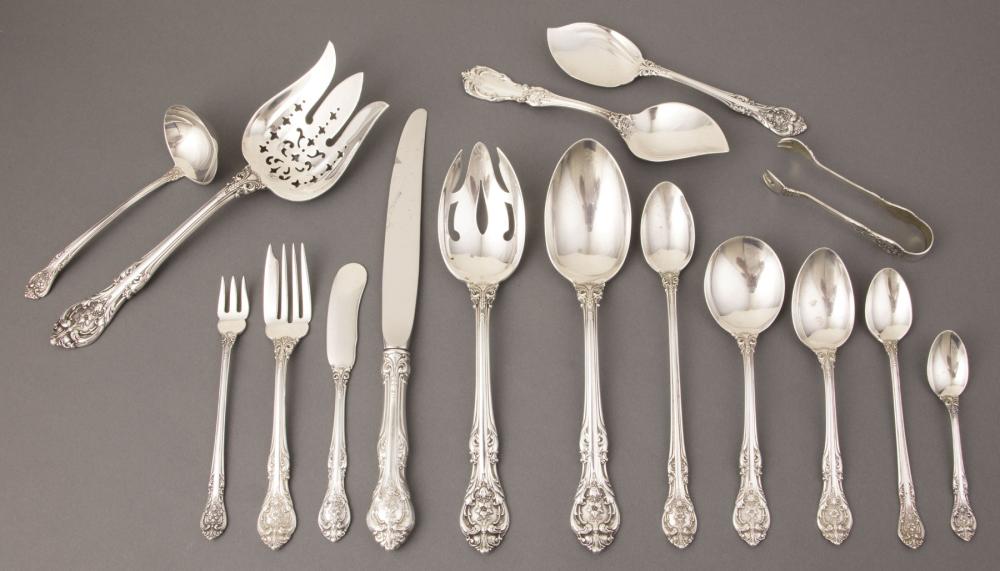 STERLING SILVER PARTIAL FLATWARE 31b2f5