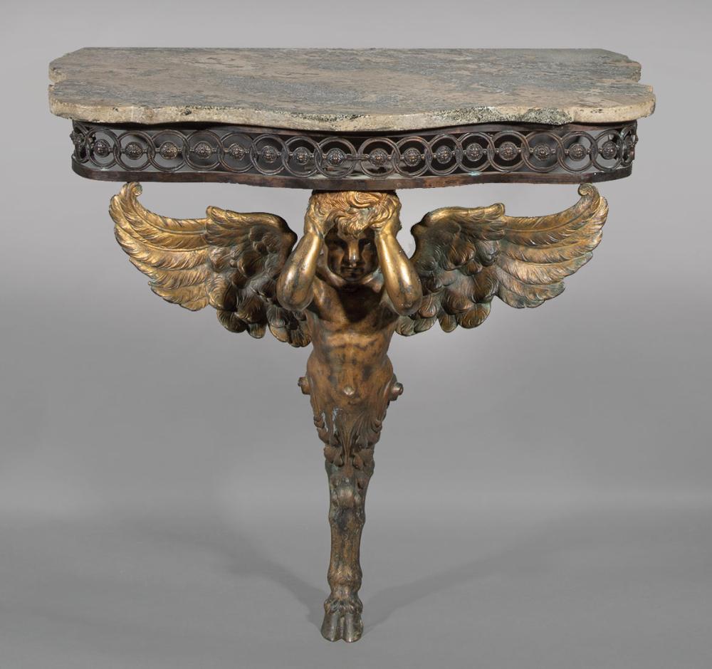 CONTINENTAL BRONZE CONSOLEAntique