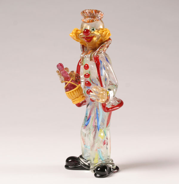 AVEM, attributed, Murano art glass clown