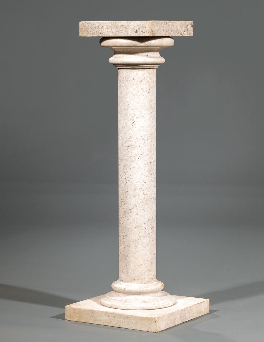 CONTINENTAL CARVED MARBLE PEDESTALContinental